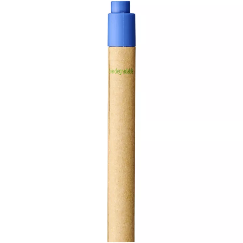 Długopis Berk z kartonu z recyklingu i plastiku kukurydzianego - Niebieski (10738401)