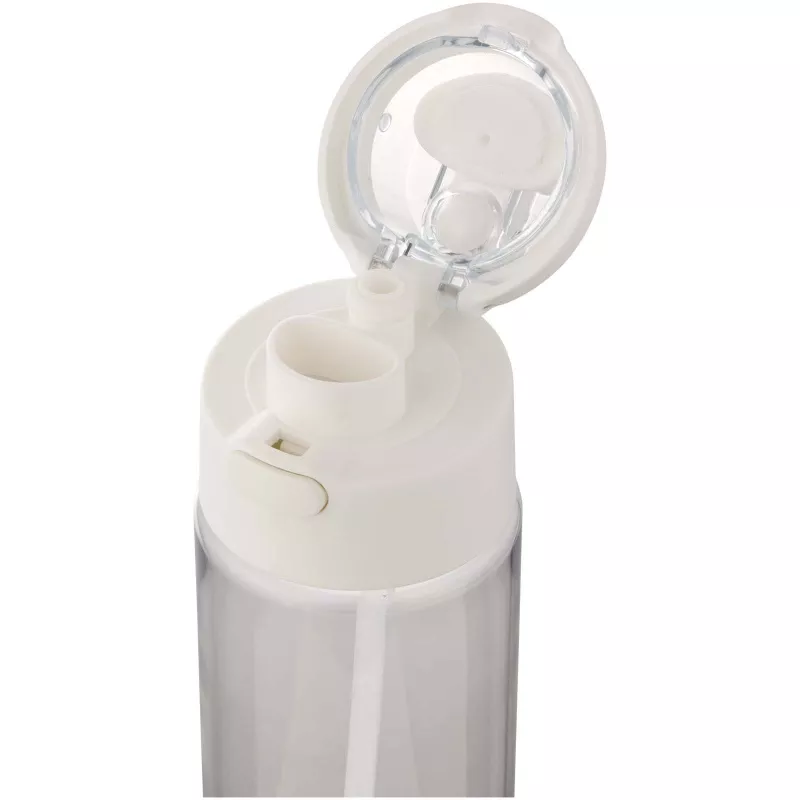 Bidon na wodę Theron o pojemności 700 ml, wykonany z tworzywa sztucznego pochodzącego z recyklingu (RCS), z pokrywką o podwój - Przezroczysty bezbarwny (10095001)
