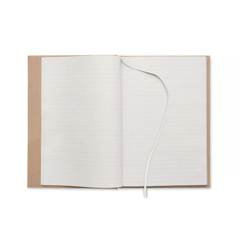 Notes A5 z recyklingu 100 kartek w linię MUSA - Bialy (MO6640-06)