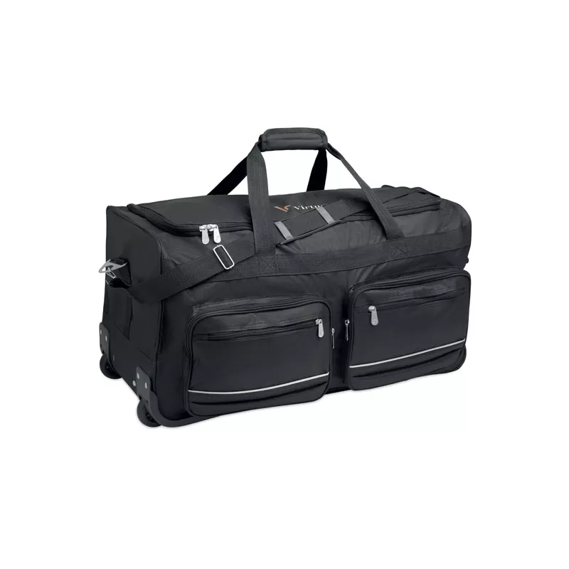Torba podróżna na kółkach z RPET 600D ITFITS - Czarny (MO2942-03)