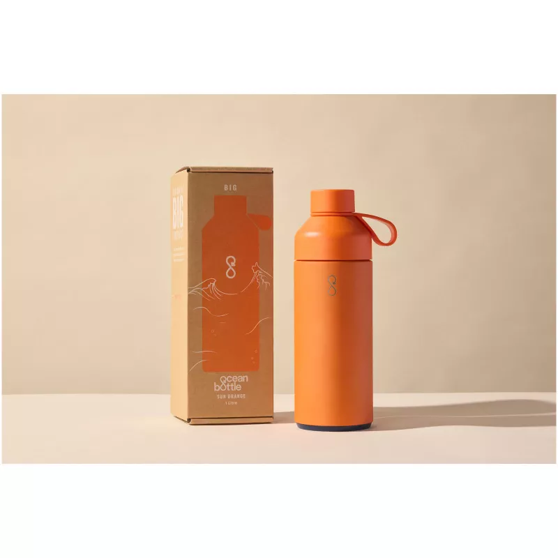 Big Ocean Bottle izolowany próżniowo bidon na wodę o pojemności 1000 ml - Sun Orange (10075330)