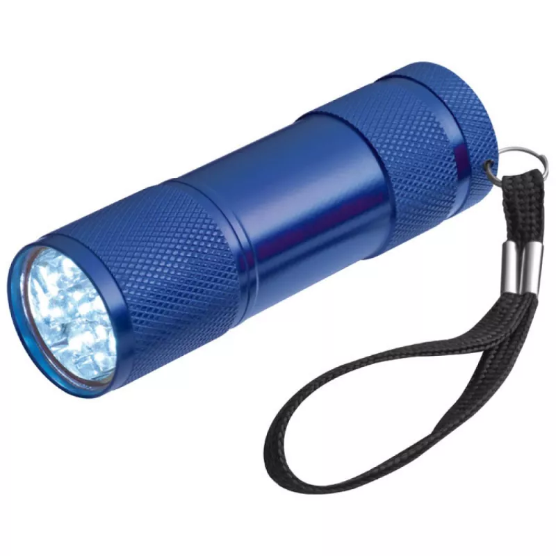 Latarka metalowa LED (z bateriami) - niebieski (8875704)