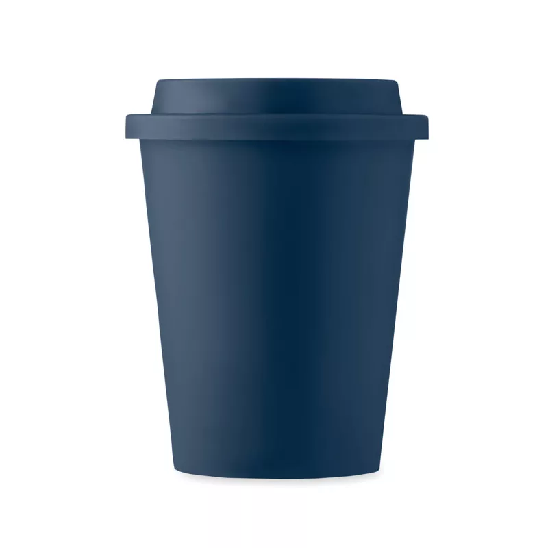 Kubek dwuścienny z PP z ustnikiem 300 ml NOLA - Francuski Granat (MO6582-85)