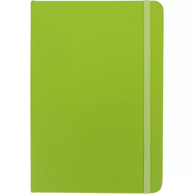Notatnik A5 w linie z materiałów z recyklingu DOMINIK - jasnozielony (2526129)