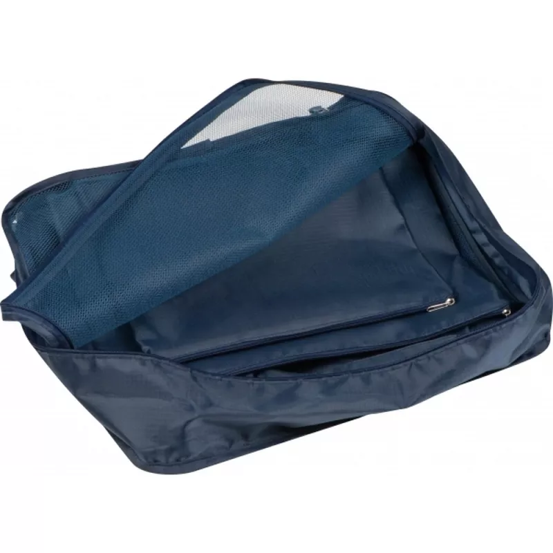 Zestaw 4 pokrowców na ubrania BELMONT - granatowy (390844)