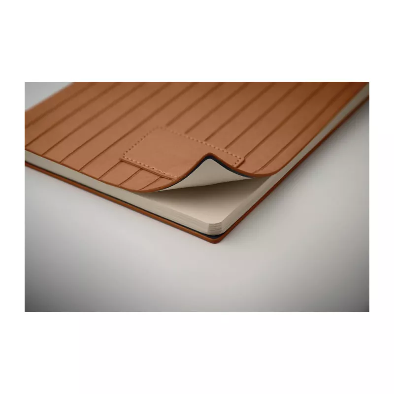 Notes A5 w okładce z PU 80 kartek w linię TINTRAY - Brazowy (MO2663-01)