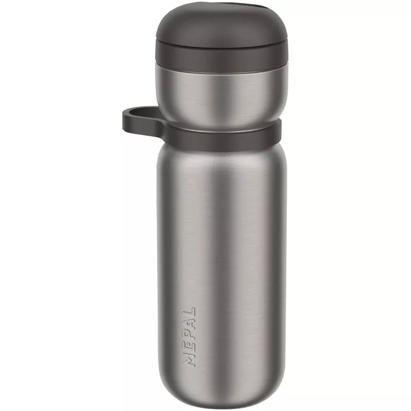 Mepal Twist stalowa termiczna butelka sportowa o pojemności 600 ml - Czarny (10091090)