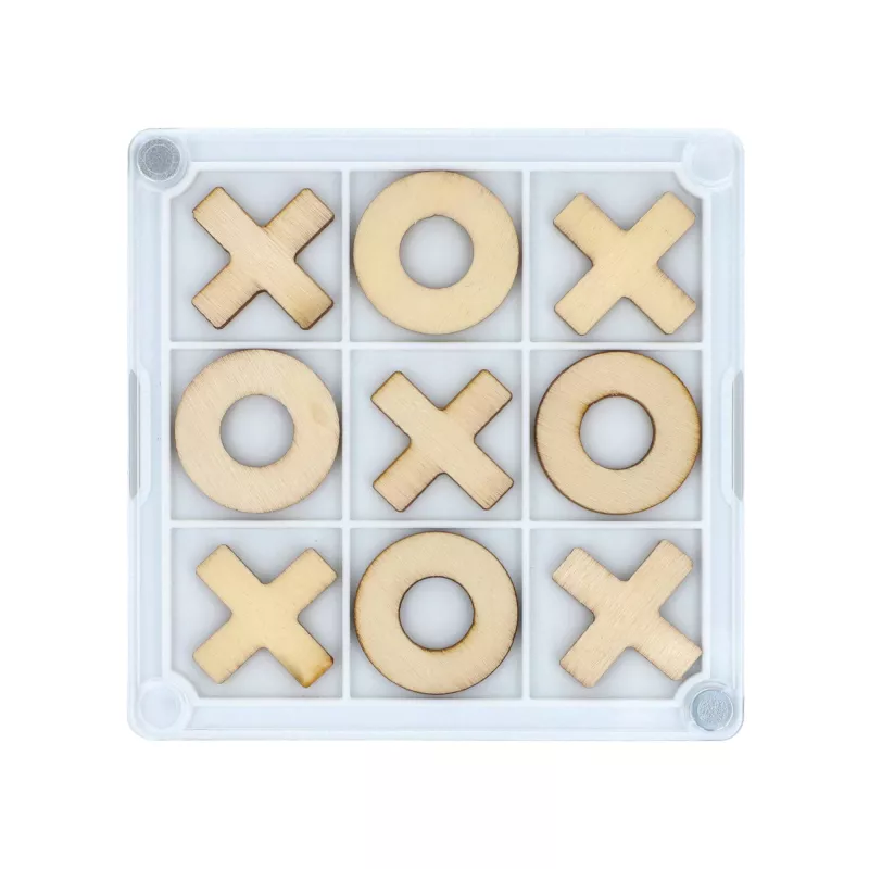 Podkładka pod kubek Tic-Tac-Toe - biały (LT93080-N0001)
