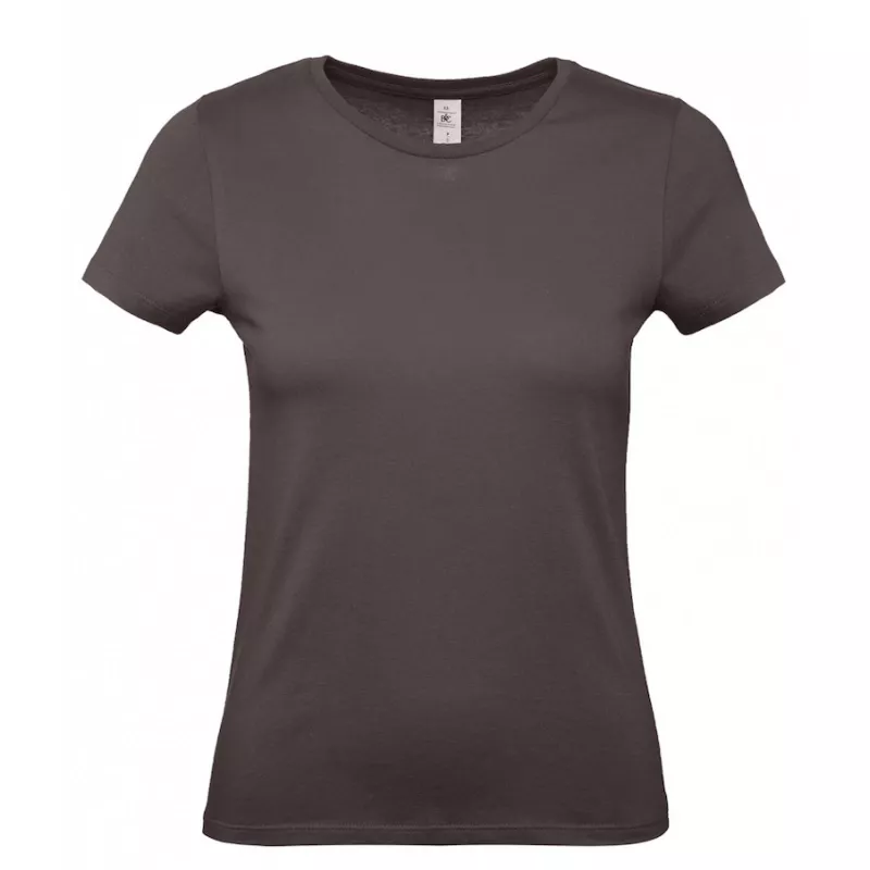 Damska koszulka reklamowa 145 g/m² B&C #E150 / WOMEN - Bear Brown (150) (TW02T/E150-BEAR BROWN)