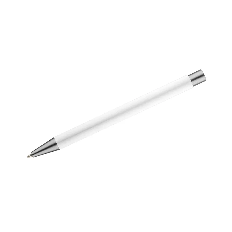 Długopis aluminiowy z gumowaną powierzchnią GOMA - biały (19617-01)