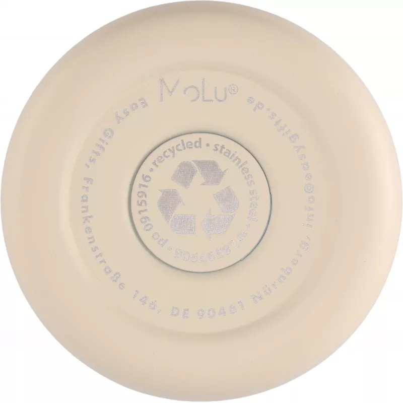 Kubek termiczny stalowy z recyklingu PORTOFINO MoLu 300 ml - biały (397906)