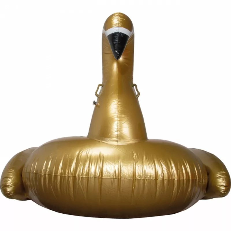 Dmuchany materac - łabędź RYAN - złoty (5525498)