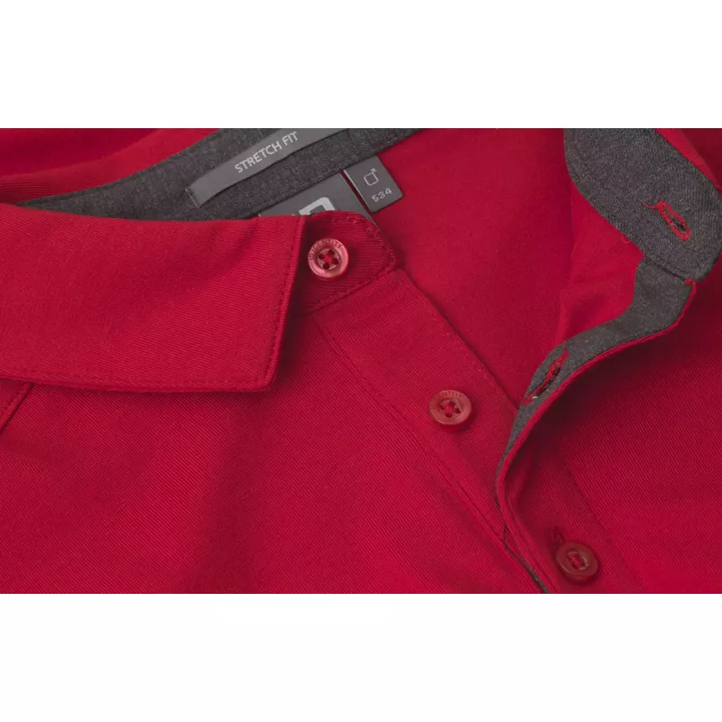 Koszulka bawełniana 185 g/m² ID Polo biznes/Jersey 0534 - Red (0534-RED)