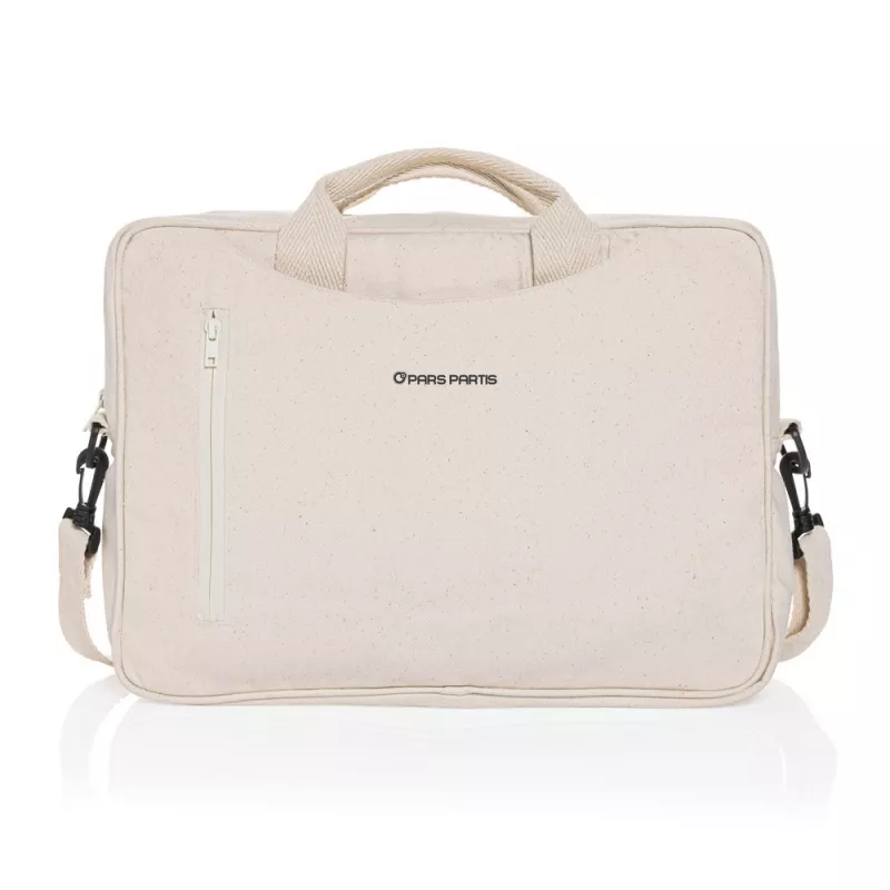 Torba na laptopa 15,4" AWARE™ Laluka, bawełna z recyklingu - biały (P732.110)