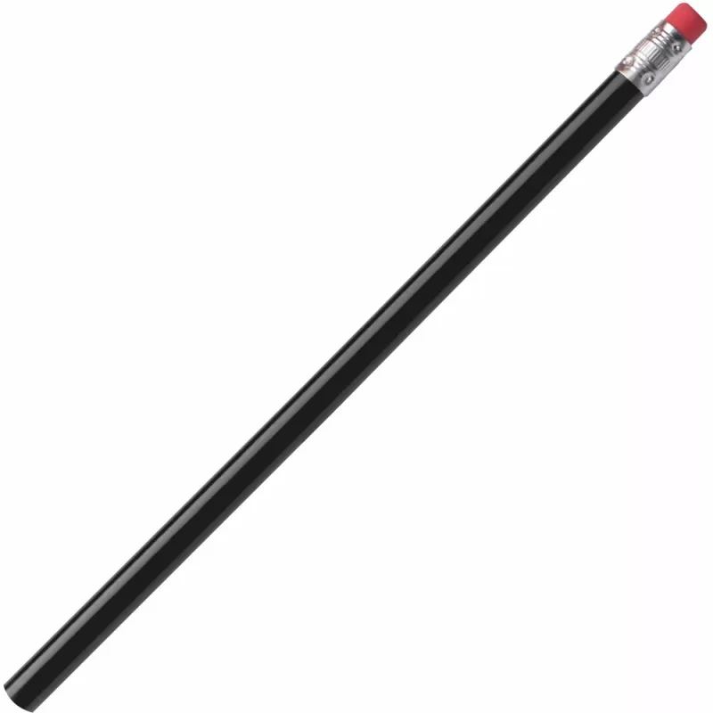 Ołówek z gumką niezatemperowany - czarny (1039303)