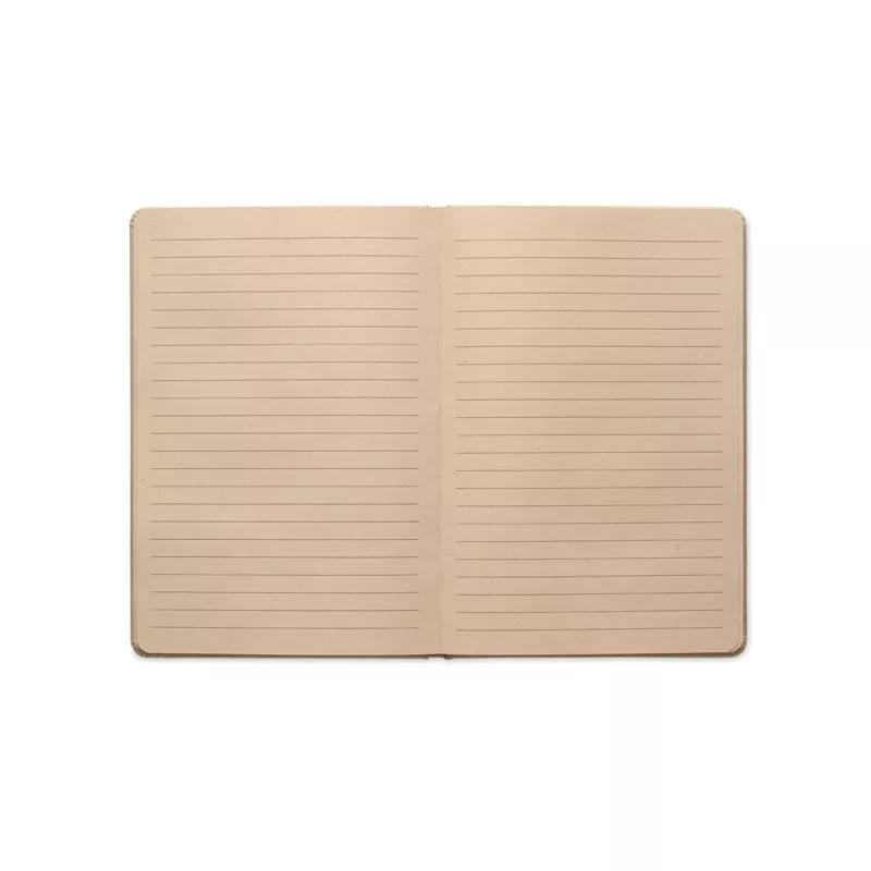 Notes A5 z trzciny cukrowej 80 kartek w linię SUGAR - Khaki (MO2695-39)
