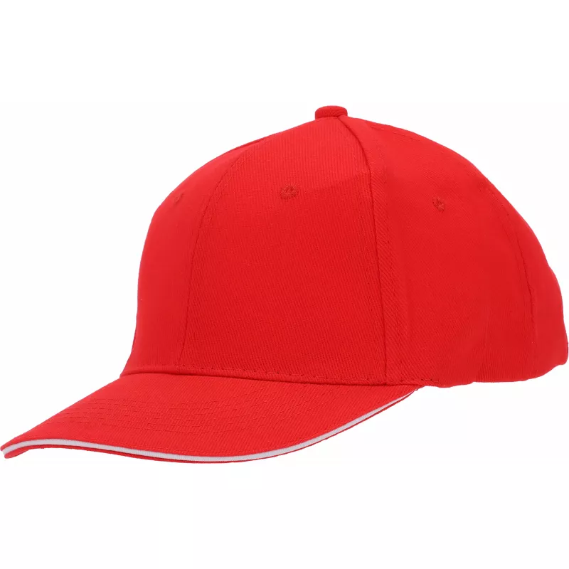 Czapka z daszkiem 6 paneli SAN FRANCISCO - czerwony (046605)