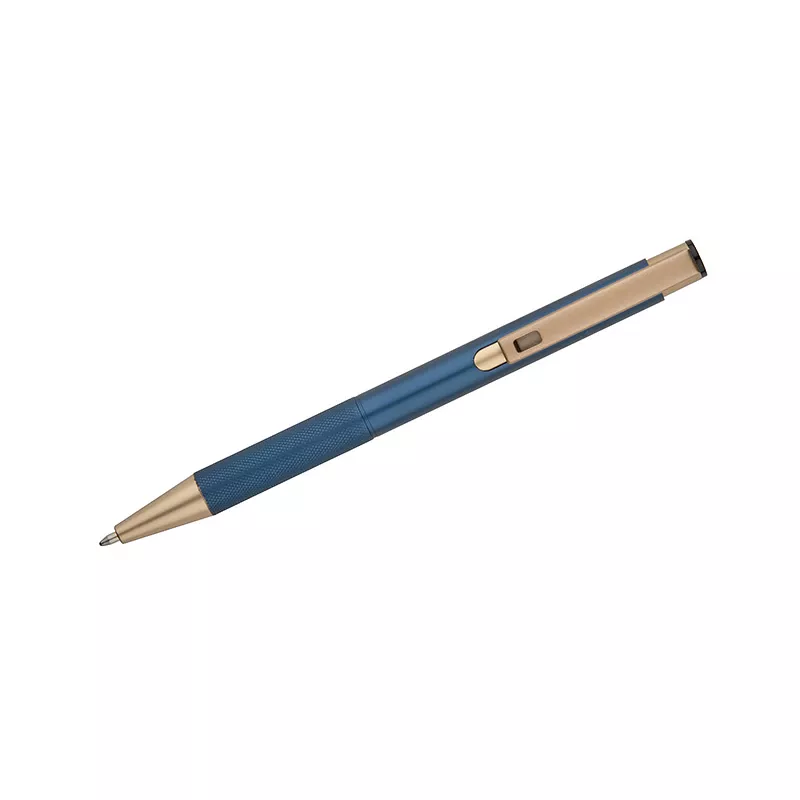 Długopis reklamowy metalowy VITE - niebieski (19689-03)
