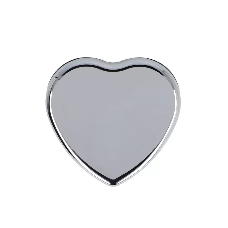 Płaska metaliczna pomadka do ust w kształcie serca - srebrny (LT90486-N0005)
