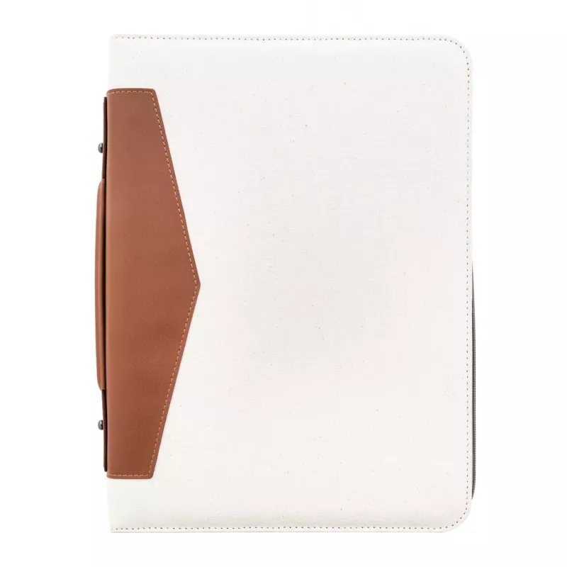 Carbasa Zip teczka na dokumenty z płótna pochodzącego z recyklingu - naturalny-a (AP808296-00)