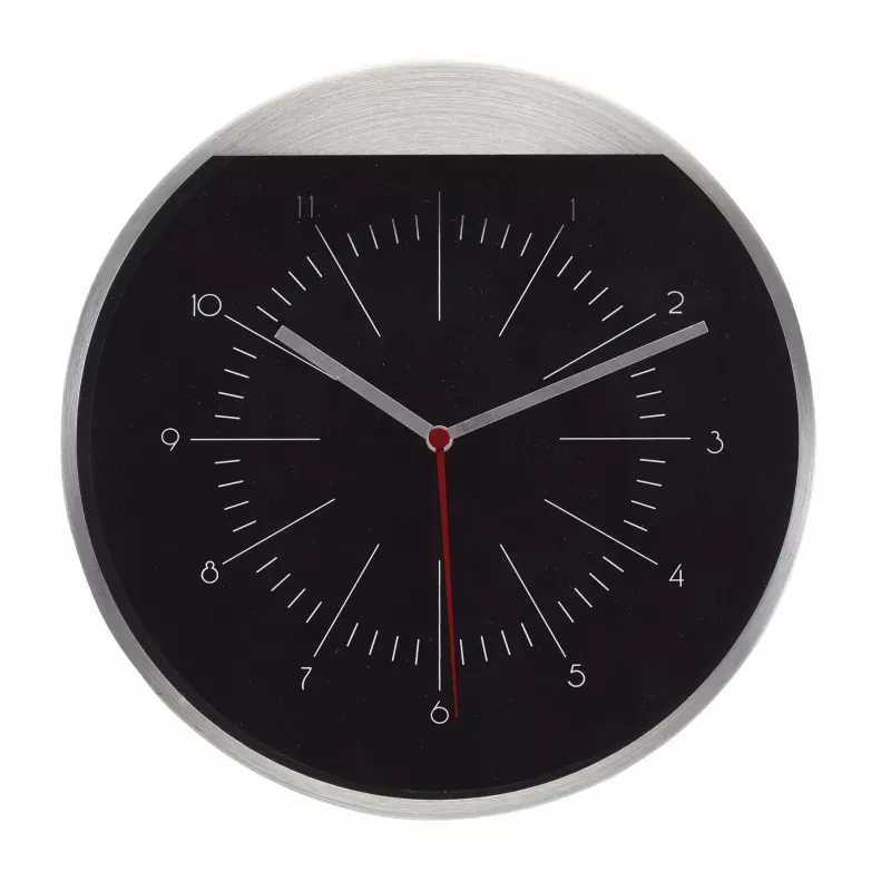 Zegar ścienny ROUNDABOUT - srebrny (58-0401217)
