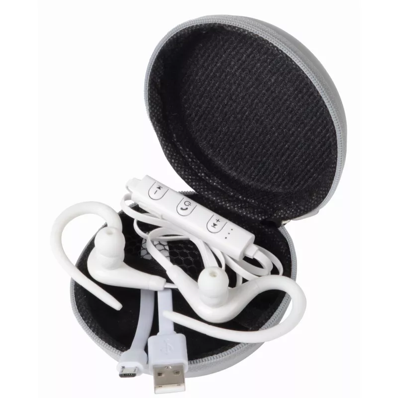 Słuchawki bezprzewodowe douszne SPORTY - biały (56-0406286)
