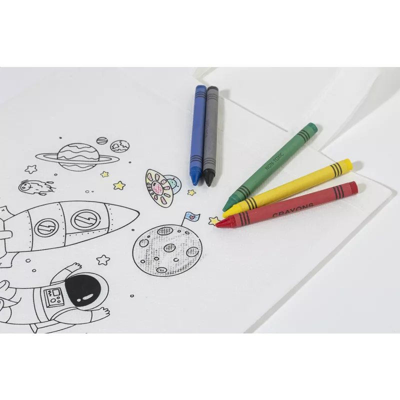 Spacolo torba do kolorowania RPET - biały (AP800299)