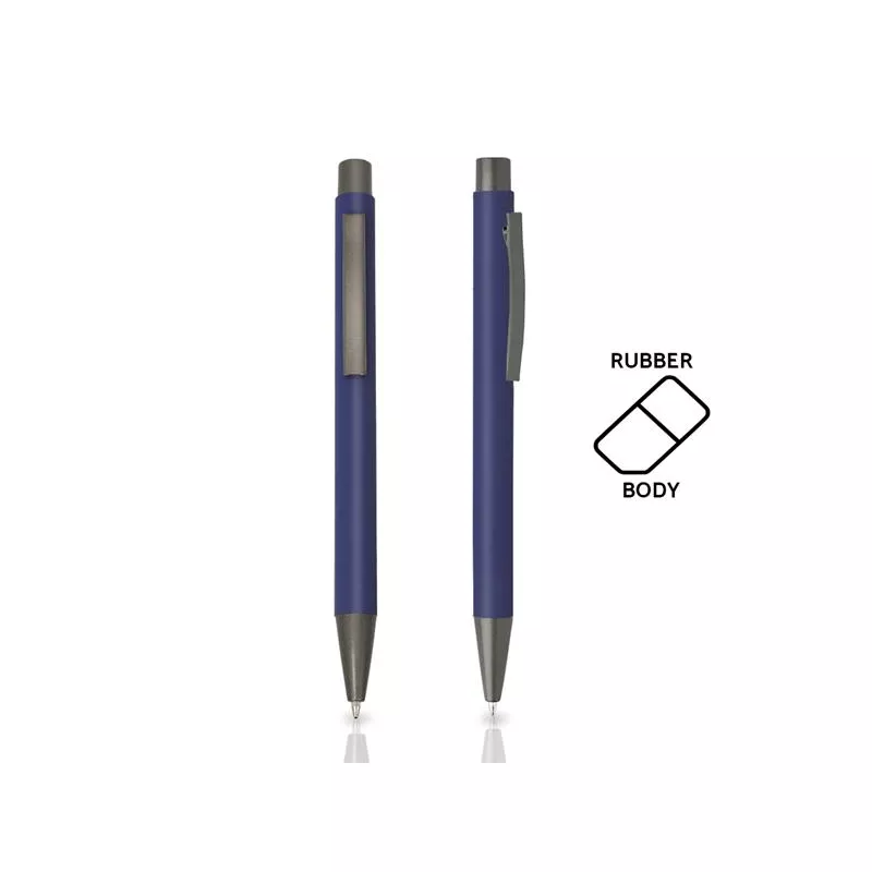 Długopis metalowy aluminiowy soft touch - Royal blue (IP13148764)