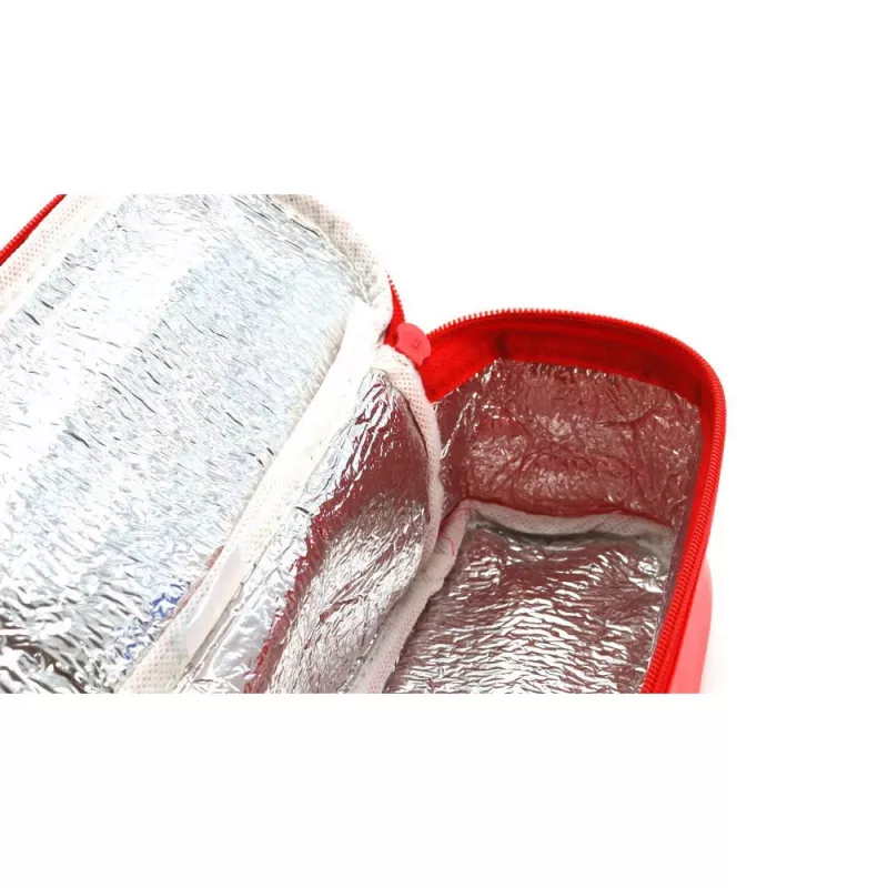 Pudełko śniadaniowe ok. 500 ml, torba termoizolacyjna - czerwony (V9970-05)