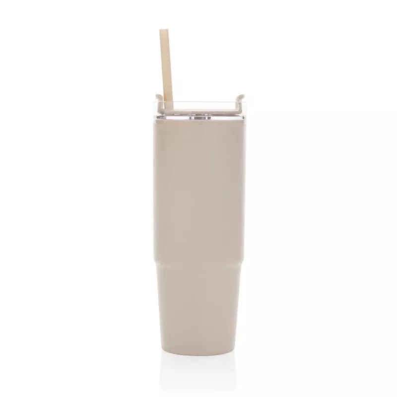 Kubek podróżny 900 ml Tana, plastik z recyklingu - beżowy (P437.1019)