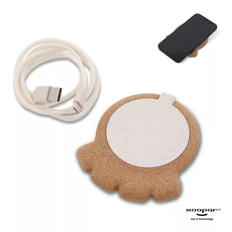 2267 | Xoopar Corktopus Wireless Charging Pad 10W - naturalny (LT41502-N0094)