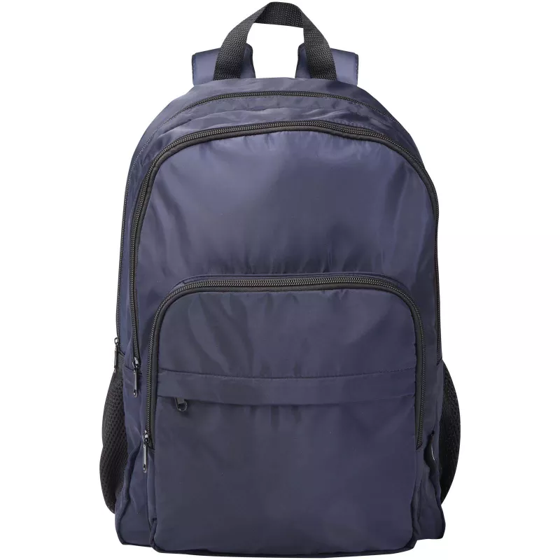 Trend Plus plecak na laptopa o przekątnej 15-cali o pojemności 20 l wykonany z materiałów z recyklingu z certyfikatem GRS - Granatowy (13008655)