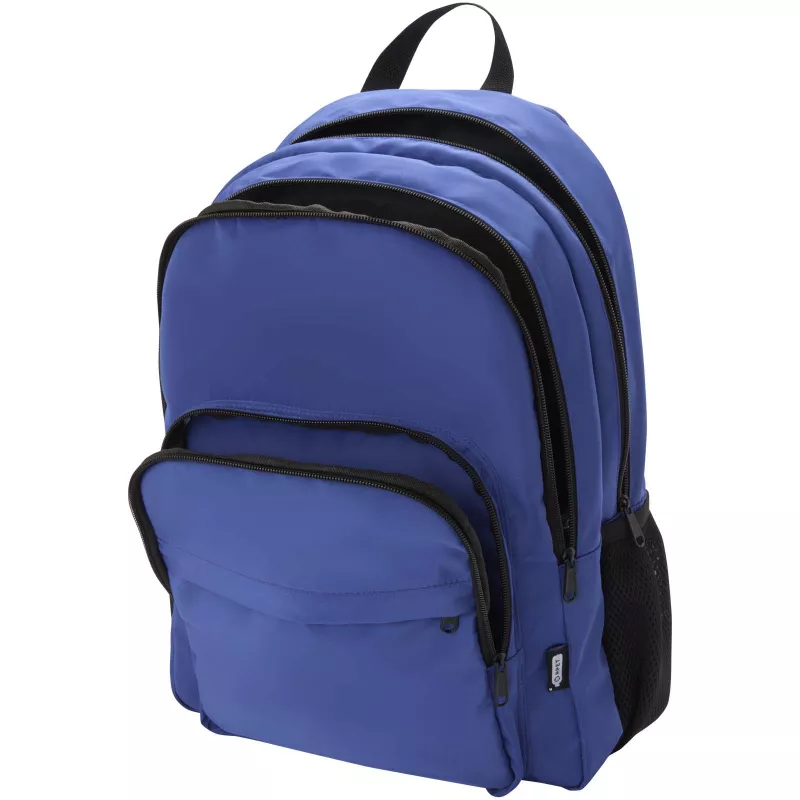 Trend Plus plecak na laptopa o przekątnej 15-cali o pojemności 20 l wykonany z materiałów z recyklingu z certyfikatem GRS - Błękit królewski (13008653)