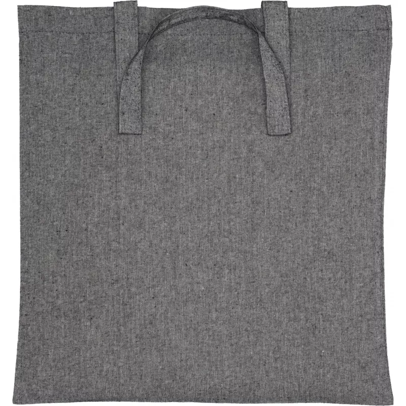 Torba bawełniana z recyklingu z długimi uszami 140 g/m2 LAMBERTO - czarny (6235803)