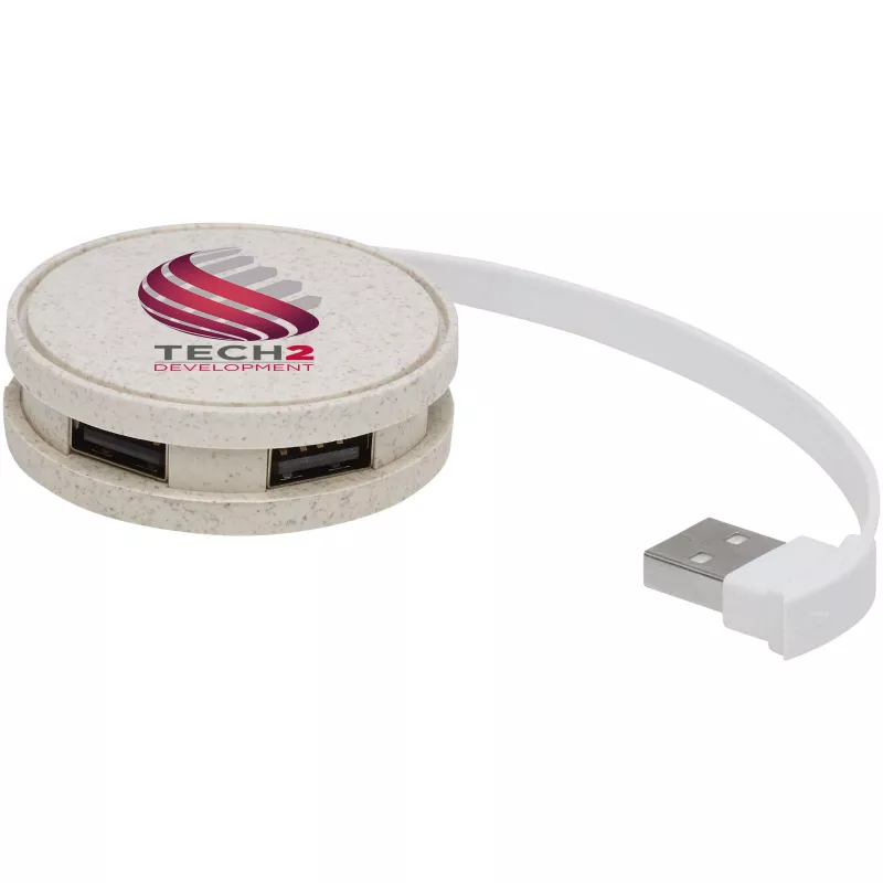 Kenzu koncentrator USB ze słomy pszennej - Piasek pustyni (12430906)