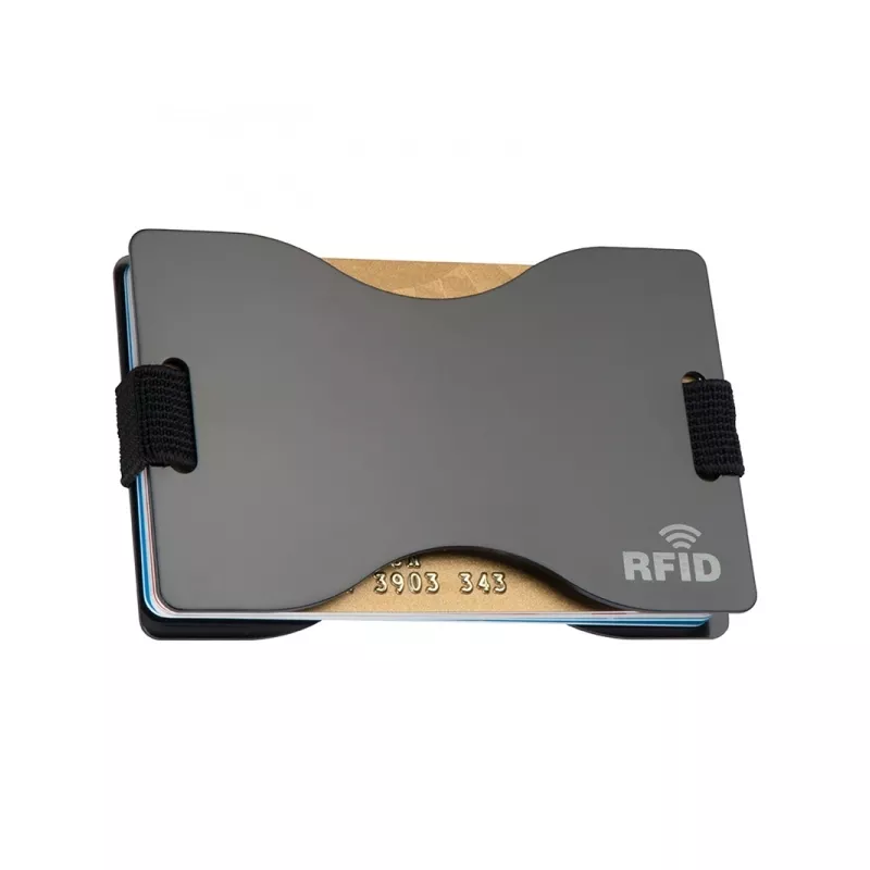 Etui na karty z ochroną RFID GLADSTONE - czarny (041703)