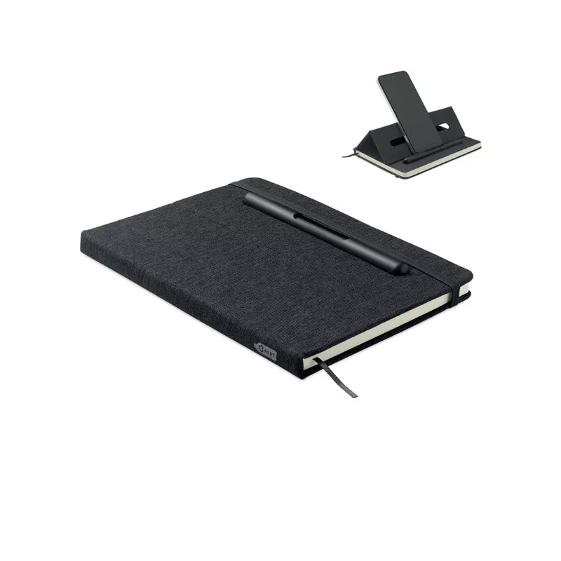 Notes A5 z długopisem 96 kartek w linię RINBOOK - Czarny (MO2687-03)