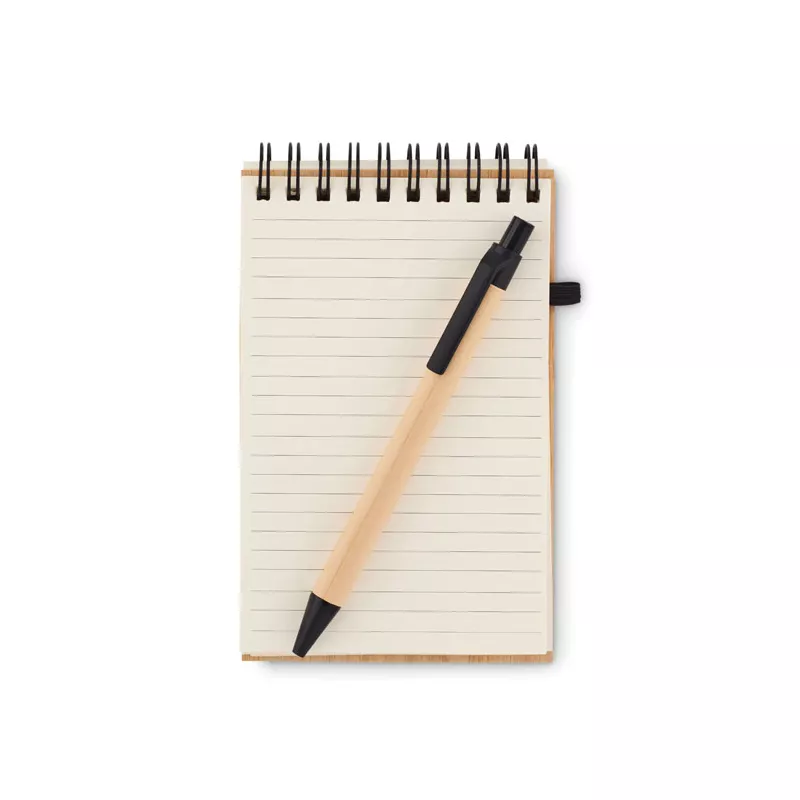 Notes A6 z długopisem 70 kartek w linię SONORABAM - Czarny (MO6528-03)