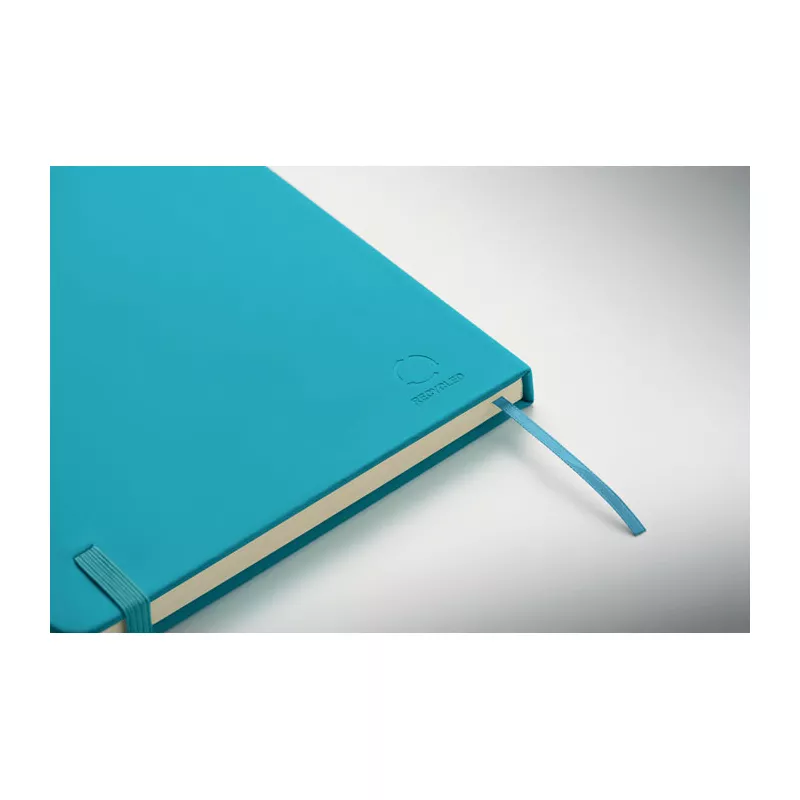 Notes A5 w okładce z PU 96 kartek w linię ARCOLOOP - Turkusowy (MO3124-12)
