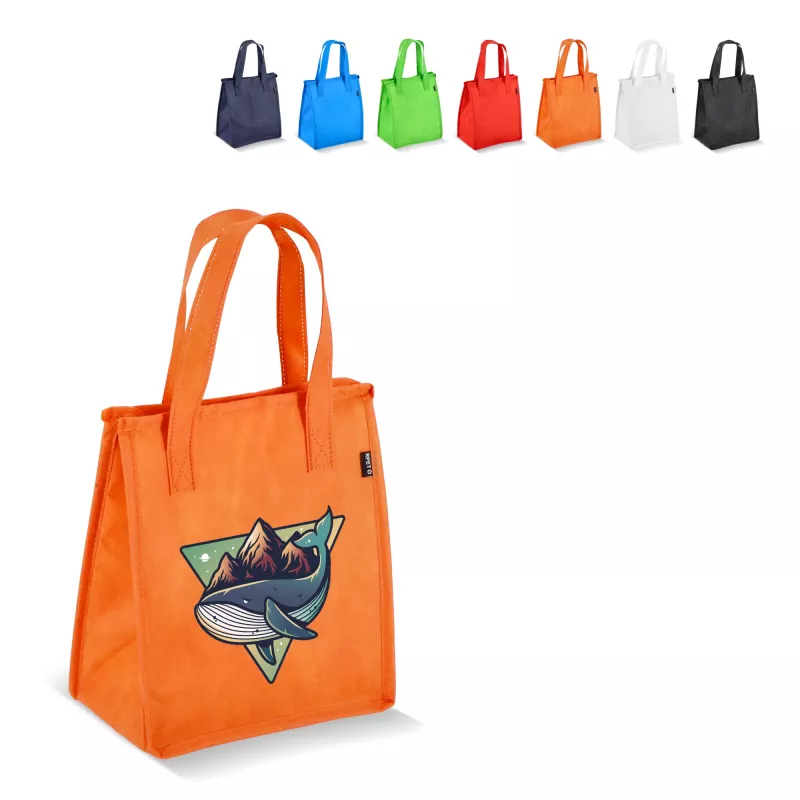 R-PET Torba chłodząca z włókniny 23 x 15 x 27,5 cm 75g/m² - pomarańczowy (LT95392-N0026)