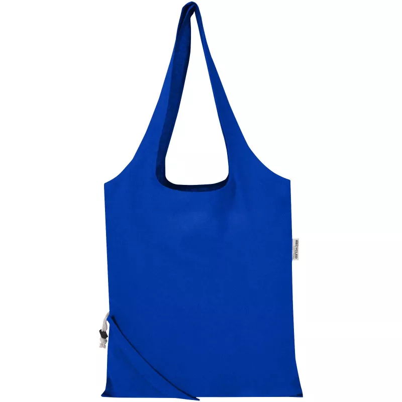 Madras Blend - torba na zakupy, wykonana z recyklingowanej baweły o gramaturze 140 g/m² posiadającej certyfikat GRS, składana - Błękit królewski (12080553)