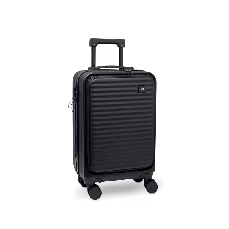 Walizka twarda 20" z ABS z przegrodą na laptop CITY - Czarny (MO2742-03)