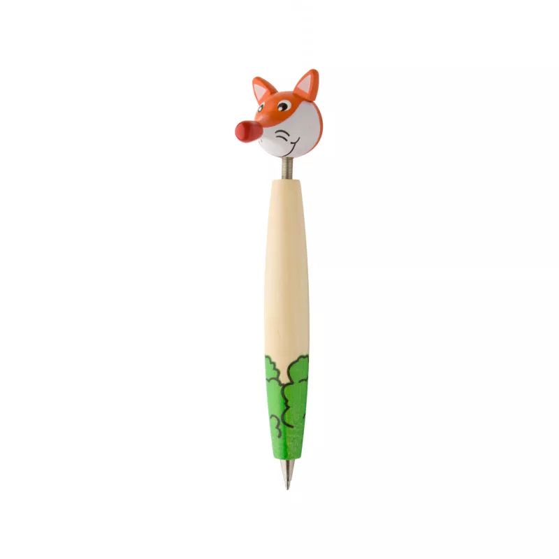 Długopis dla dzieci z głową zwierzęcia ZOOM - beżowy (AP809344-B)