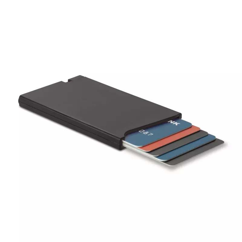 Etui na karty z RFID wykonana z ABS - czarny (LT92191-N0002)