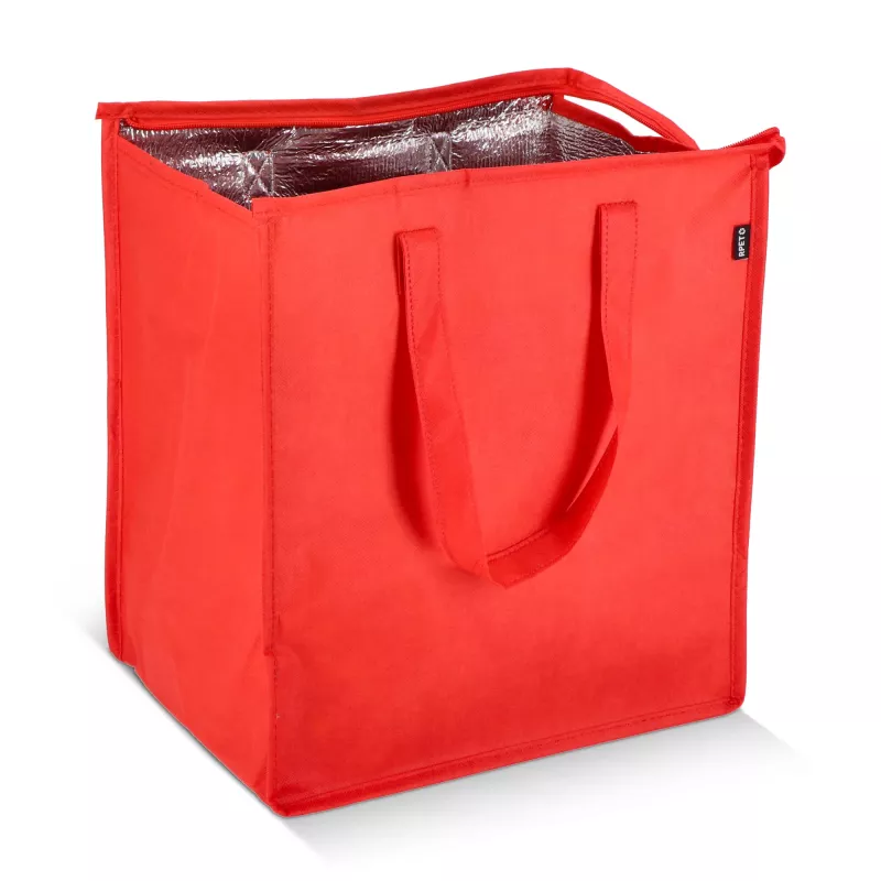 R-PET Torba chłodząca z włókniny 33 x 25,5 x 37 cm 75 g/m² - czerwony (LT95391-N0021)