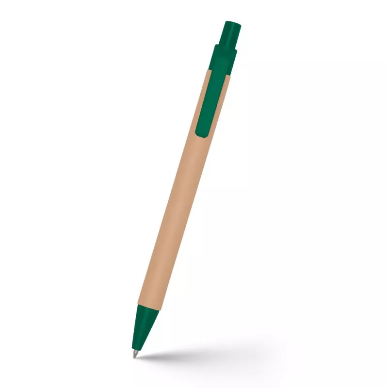 Długopis z kartonu z recyklingu | Nicholas - zielony (V1470-06)