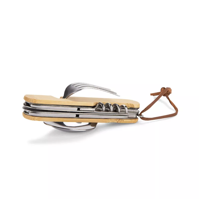 Sztućce turystyczne KENTI - naturalny (16614-17)