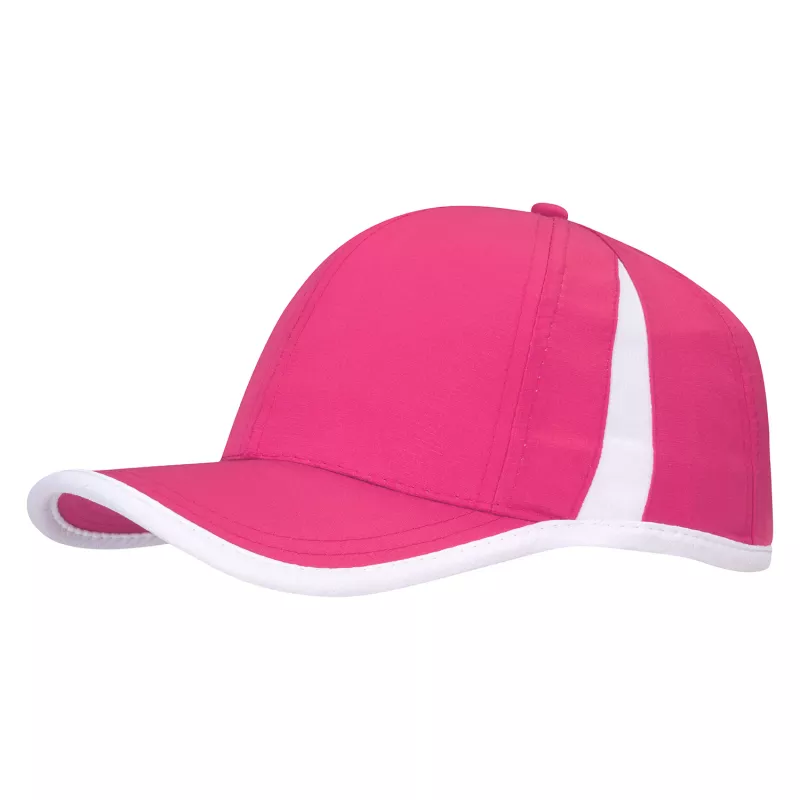 Czapka z daszkiem z poliestru RipStop 150g/m² #4004 - różowo-biała (HW-4004-PINK / WHITE)