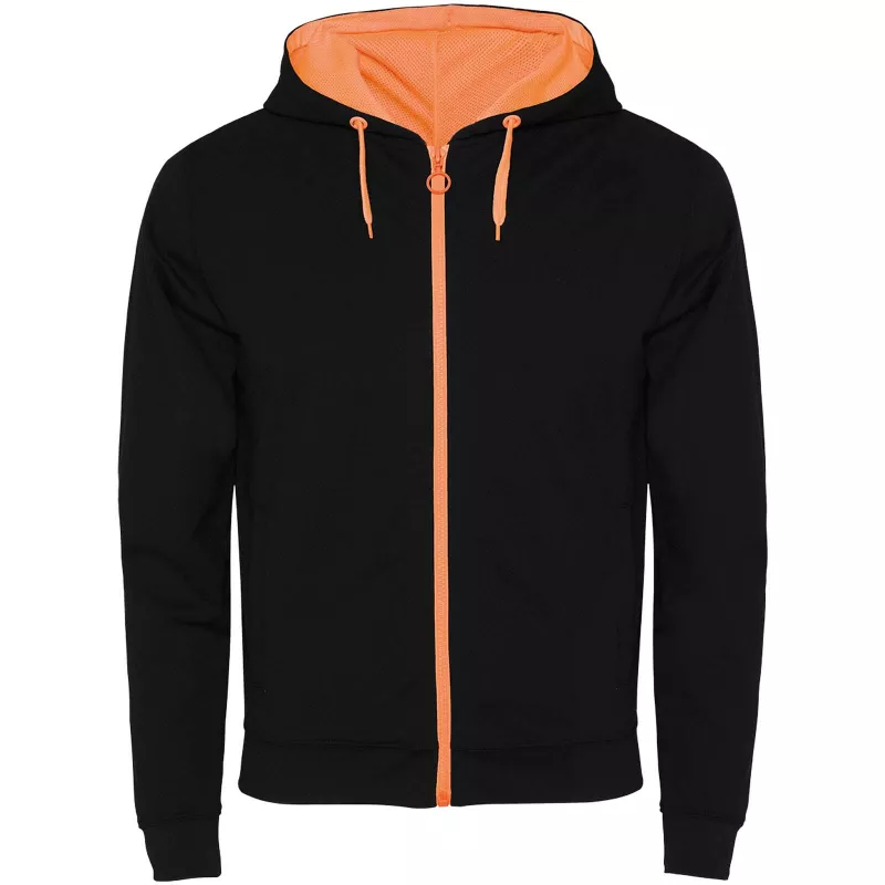 Fuji bluza unisex - Czarny-Fluor Orange (R1105-BLACK-FLORANGE)