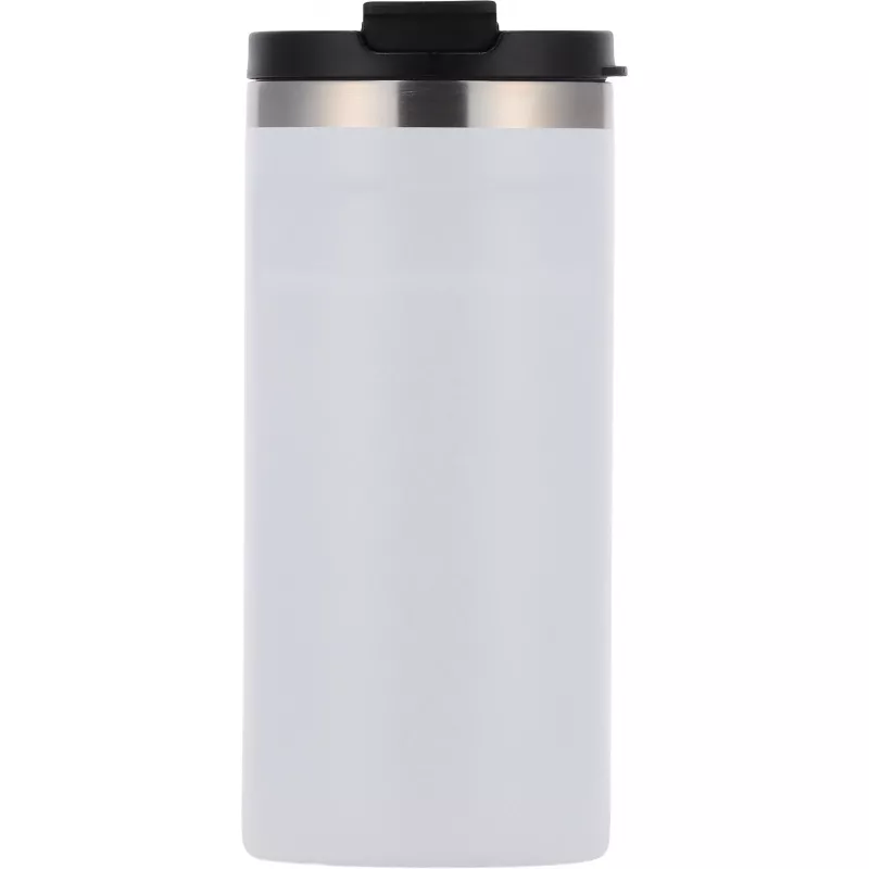 Kubek termiczny ze stali z recyklingu 450 ml SILVIO - biały (8536506)